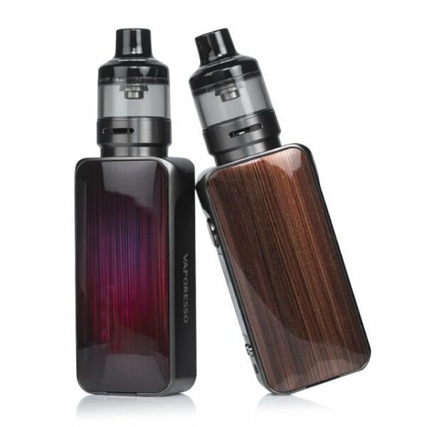 VAPORESSO LUXE 80 S CORES RED WOOD GRAIN DETALHES