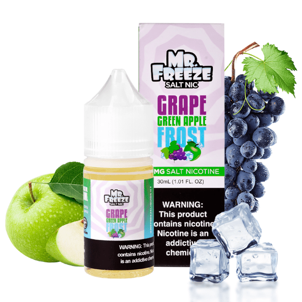 grape green apple frost nicsalt mr freeze Universo Vapor